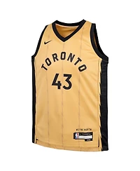 Big Boys Nike Pascal Siakam Gold Toronto Raptors 2023/24 Swingman Replica Jersey - City Edition