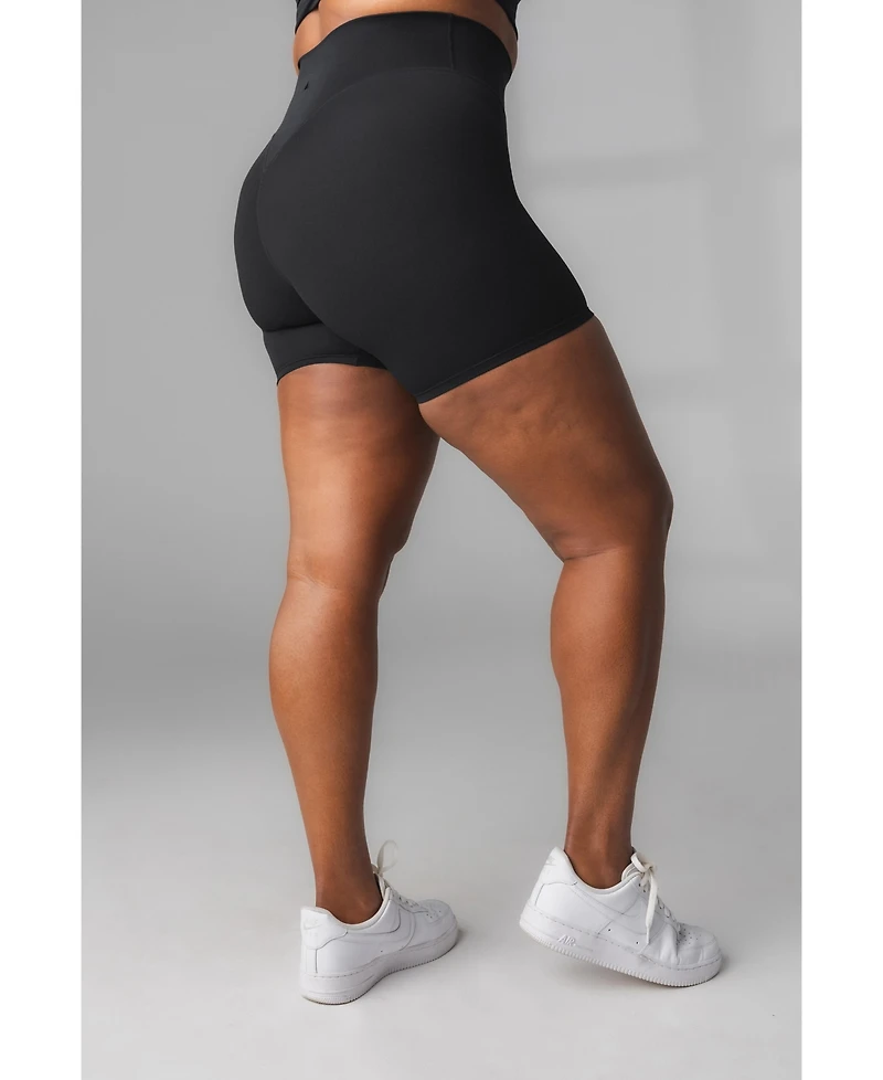 Vitality Women's Plus Sizes Cloud Ii Volley Short High Rise Medium Compression