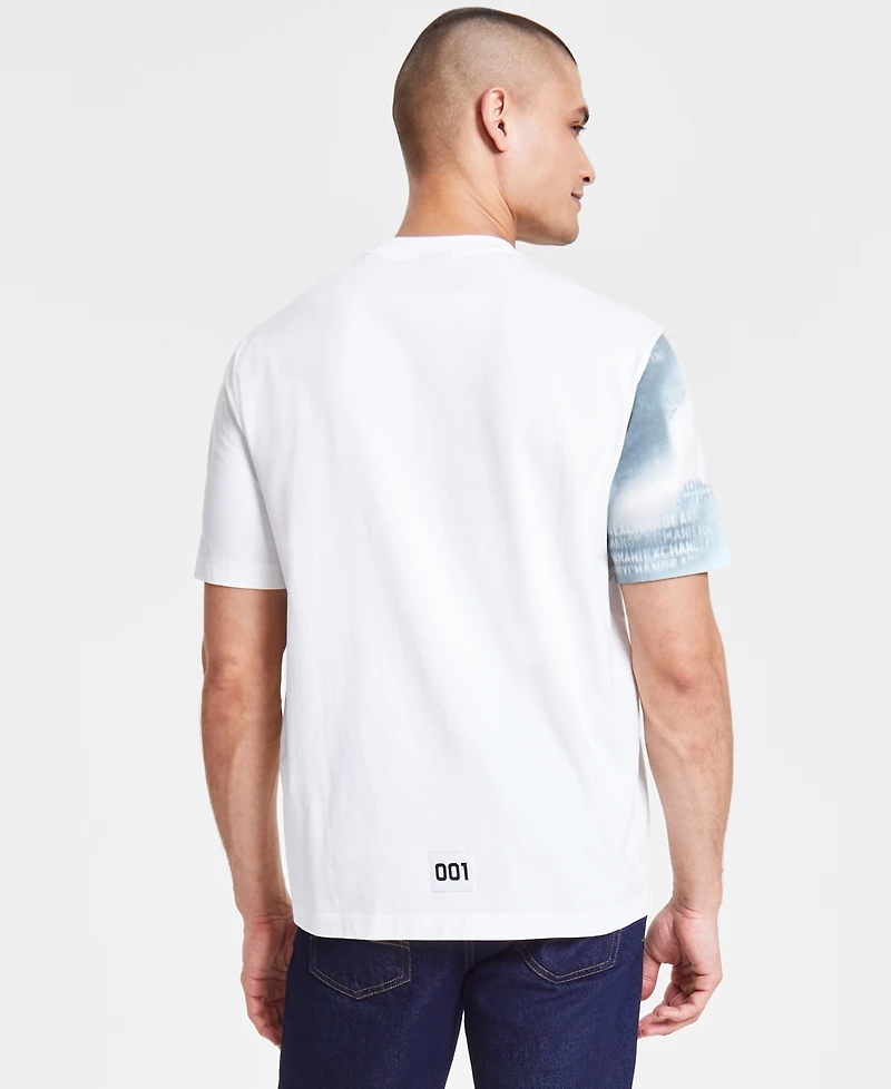 A|X Armani Exchange Men's Regular-Fit Diagonal Graphic T-Shirt
