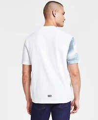 A|X Armani Exchange Men's Regular-Fit Diagonal Graphic T-Shirt