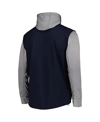 Men's Dunbrooke Navy, Heather Gray Atlanta Braves Alpha Full-Zip Jacket