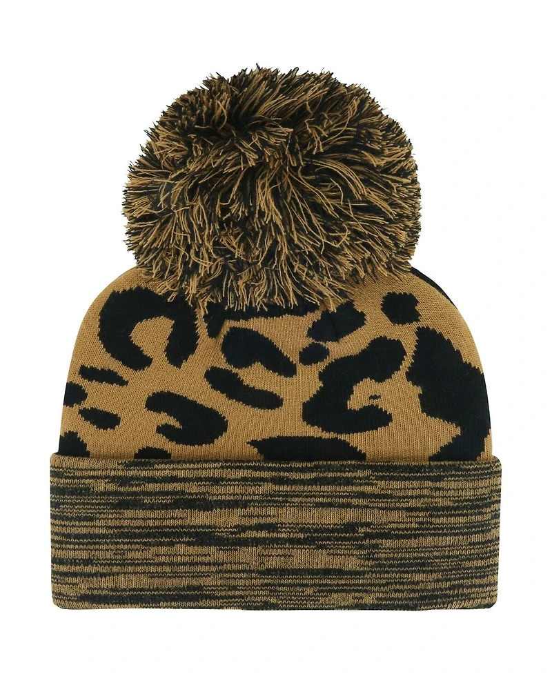Women's '47 Brand Brown Kentucky Wildcats Rosette Cuffed Knit Hat with Pom