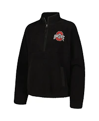 Women's Black Ohio State Buckeyes Everest Half-Zip Top
