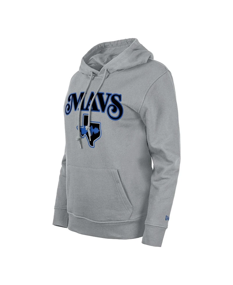 Women's New Era Gray Dallas Mavericks 2023/24 City Edition Pullover Hoodie