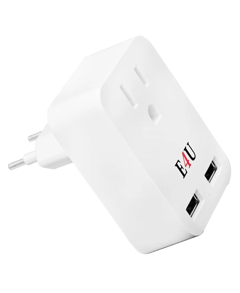 5 Core Usb Wall Charger White with Surge Protector, Multi Charging Power Outlet