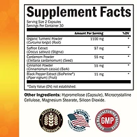 Turmeric Curcumin with Saffron, Cinnamon, BioPerine - Joint Support