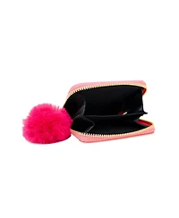 Tiny Treats + Zomi Gems Girls Hot Pink Shiny Dotted Heart Wallet