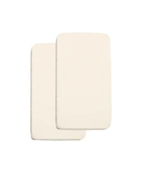 BreathableBaby All-in-One Fitted Sheet & Waterproof Cover for 36" x 18" Cradle Mattress (2-Pack)
