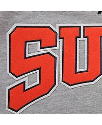 Men's Pro Standard Heather Gray Phoenix Suns Crest Emblem Pullover Sweatshirt