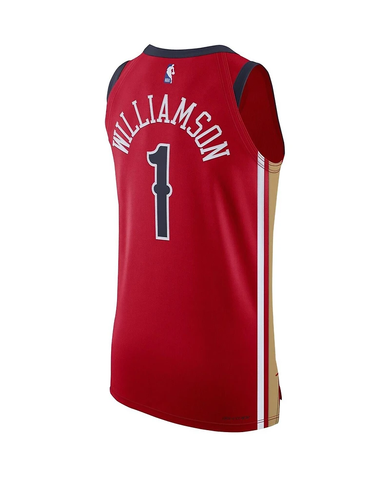 Men's Jordan Zion Williamson Red New Orleans Pelicans Authentic Jersey - Association Edition
