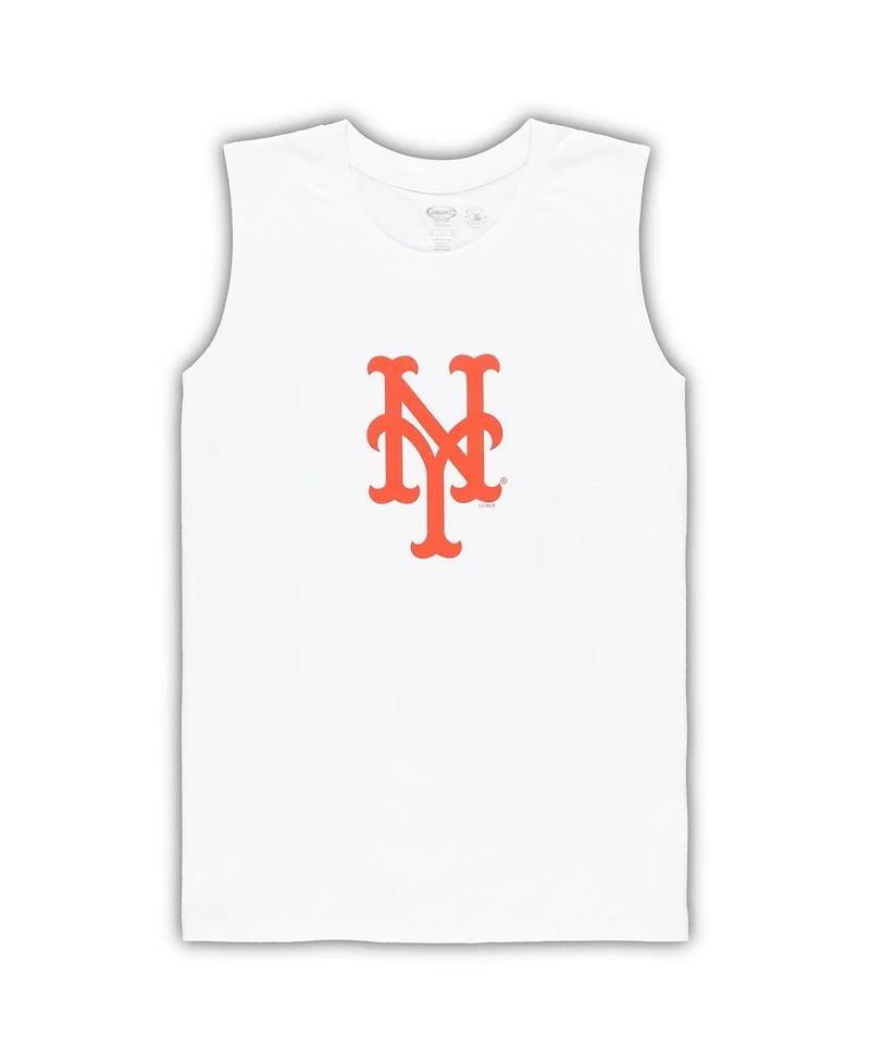 Women's Concepts Sport White, Royal New York Mets Plus Tank Top and Shorts Sleep Set