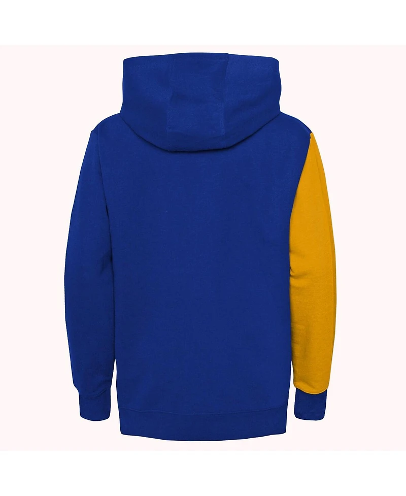 Big Boys Gold, Blue St. Louis Blues Unrivaled Pullover Hoodie