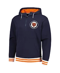 Men's Tommy Hilfiger Navy Chicago Bears Aaron Quarter-Zip Hoodie