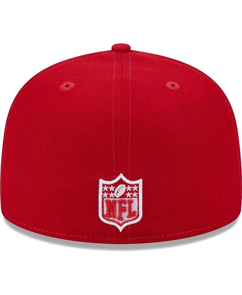Men's New Era Scarlet Dallas Cowboys Super Bowl Xxvii Main Patch 59FIFTY Fitted Hat