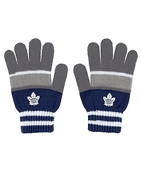 Women's Wear by Erin Andrews Toronto Maple Leafs Stripe Glove and Scarf Set