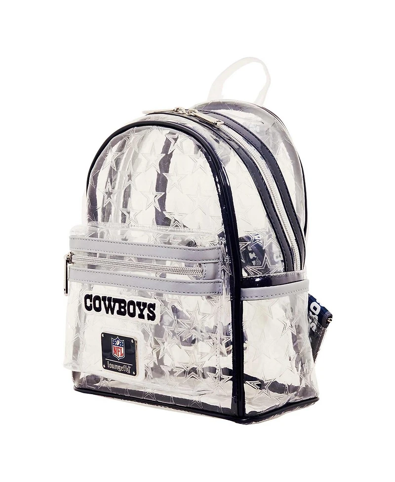 Men's and Women's Loungefly Dallas Cowboys Clear Mini Backpack