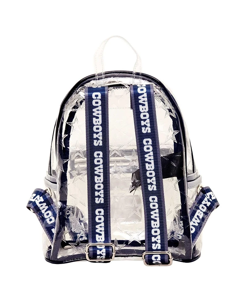 Men's and Women's Loungefly Dallas Cowboys Clear Mini Backpack