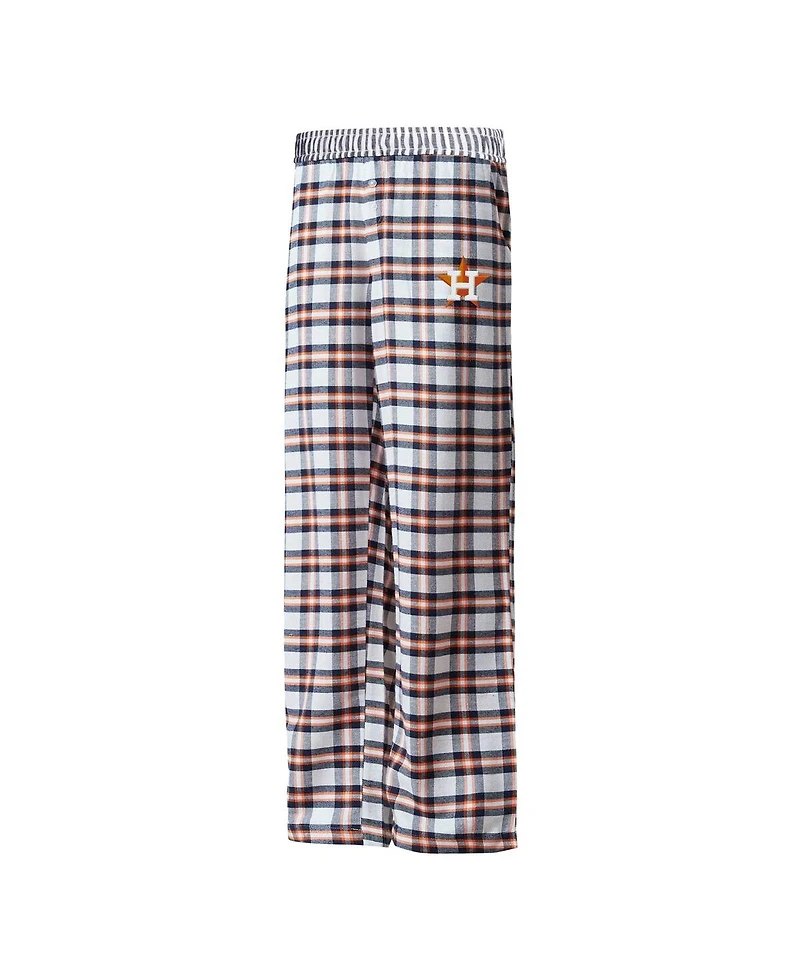 Women's Concepts Sport Navy, Orange Houston Astros Sienna Flannel Sleep Pants