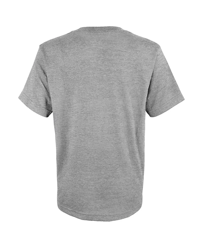 Youth Boys Fanatics Heather Gray Texas Rangers 2023 World Series Champions Locker Room T-shirt