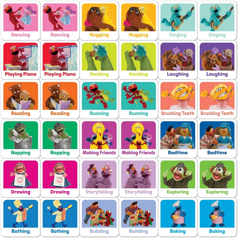 MasterPieces Sesame Street - Elmo & Friends Matching Game for kids
