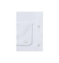 Lands' End Men's Traditional Fit Solid No Iron Supima Pinpoint Straight Collar Dress Shirt