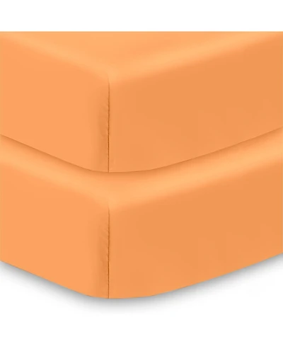 BreathableBaby All-in-One Fitted Sheet & Waterproof Cover for 52" x 28" Crib Mattress (2-Pack)