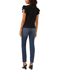 Vince Camuto Women's Tiered Ruffled-Sleeve T-Shirt