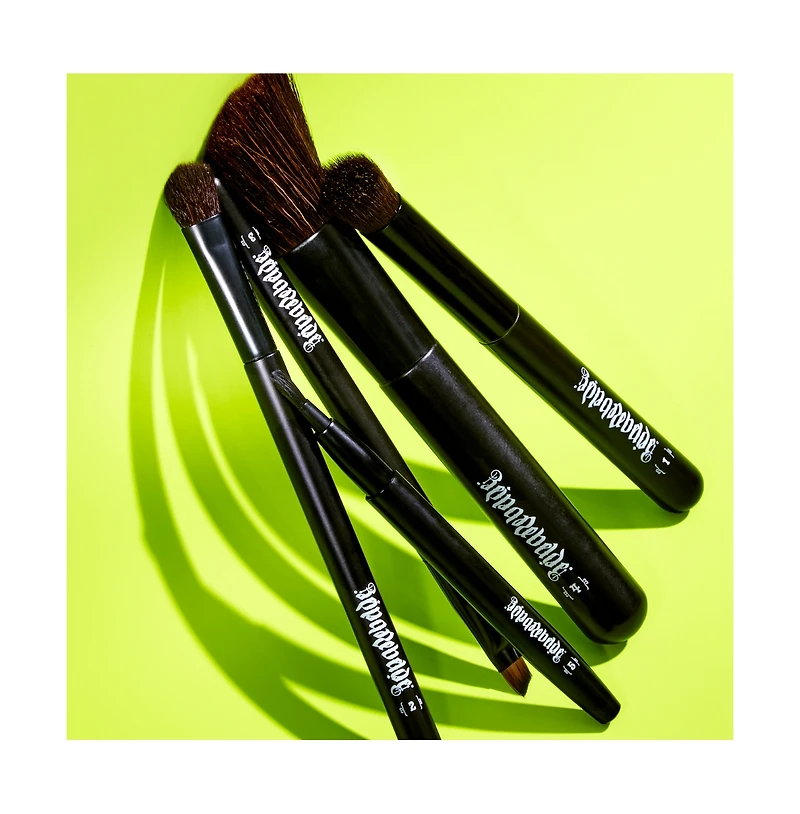 Reina Rebelde Five Piece Makeup Brush Set