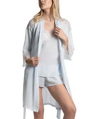 Linea Donatella Women's Luxe Satin Bridal Robe