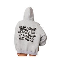 Women's Everything's ok zip up oversized hoodie