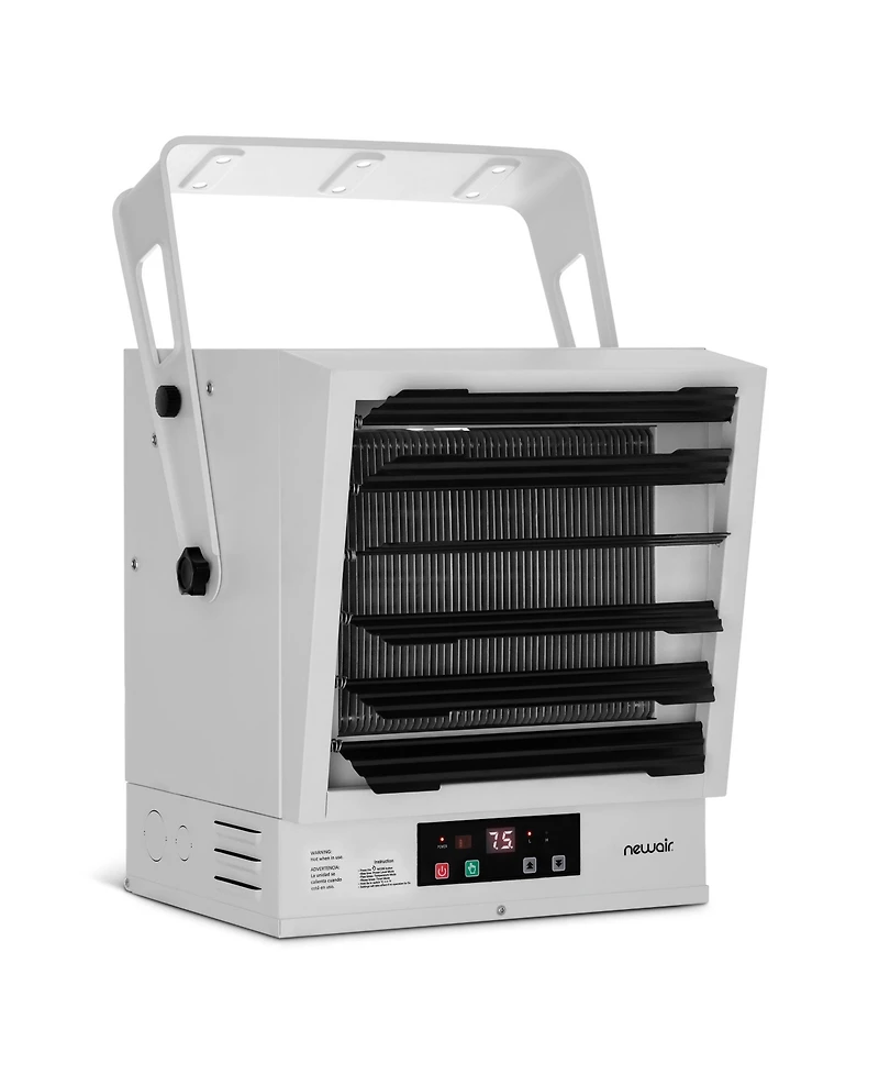Newair Hardwired 240v Electric Workshop Garage Heater 10,000W Powerful Fan-Forced Rapid Heat for Ceiling, Wall or Counter Mount,Heats up to 1605 sq.ft