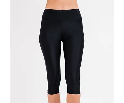 Calypsa Women's Capri Swim Leggings