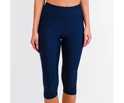 Calypsa Women's Capri Swim Leggings