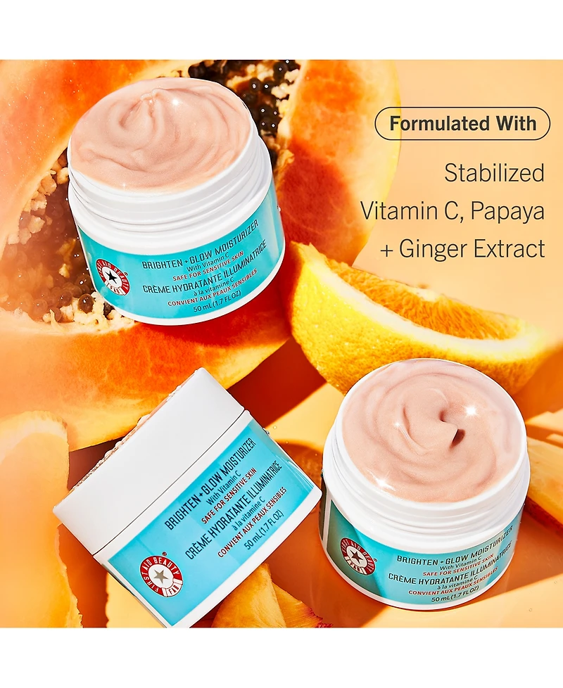 First Aid Beauty Brighten + Glow Moisturizer with Vitamin C, 1.7 oz.