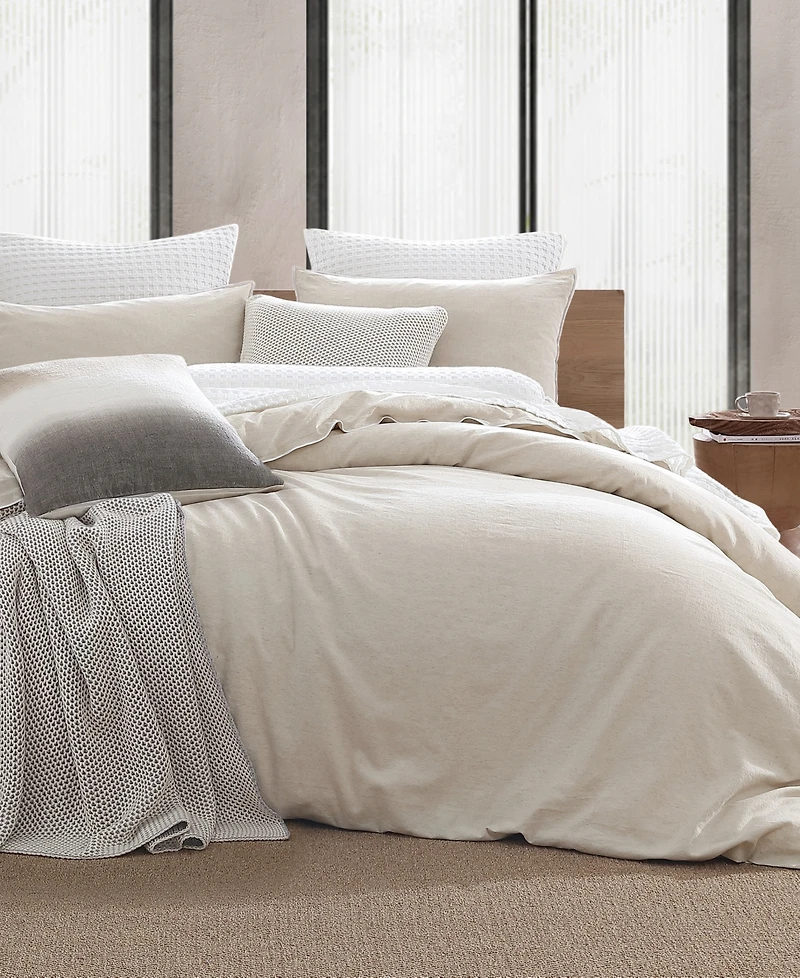 Dkny Pure Washed Linen 3-Piece Duvet Cover Set, Full/Queen