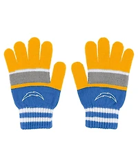 Women's Wear by Erin Andrews Los Angeles Chargers Stripe Glove and Scarf Set