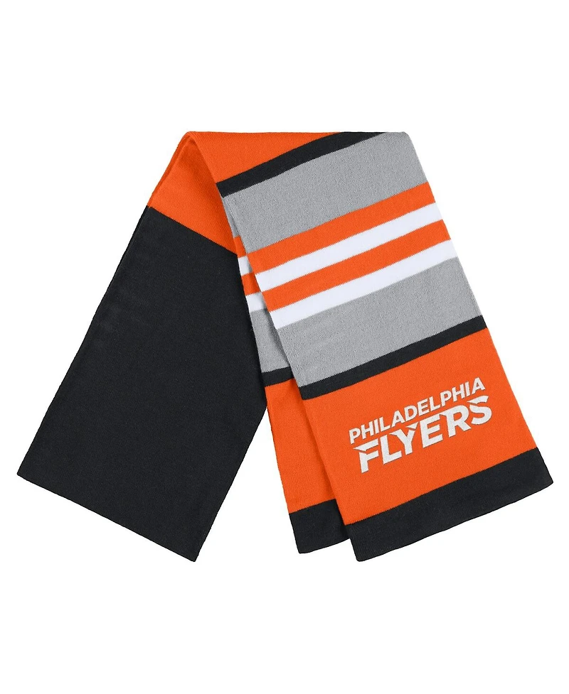 Women's Wear by Erin Andrews Philadelphia Flyers Stripe Glove and Scarf Set