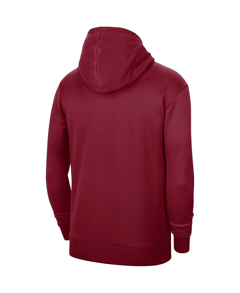 Men's and Women's Nike Red Miami Heat 2023/24 Performance Spotlight On-Court Practice Pullover Hoodie