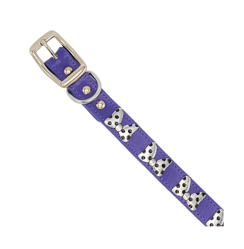 Disney Pet Collar, Faux Leather Dog Minnie Mouse