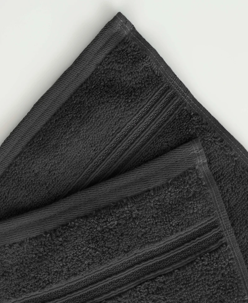 Superior Solid Quick Drying 100% Egyptian Cotton 10-Pc Washcloth Set