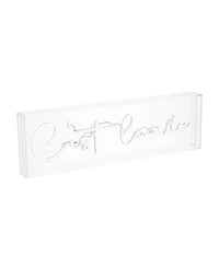 Jonathan Y Cest La Vie Contemporary Glam Acrylic Box Usb Operated Led Neon Light