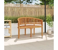 Banana Bench 47.2" Solid Teak Wood