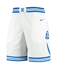 Men's Nike White Xavier Musketeers Replica Basketball Shorts