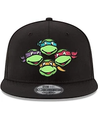 Men's New Era Black Teenage Mutant Ninja Turtles 9FIFTY Adjustable Snapback Hat