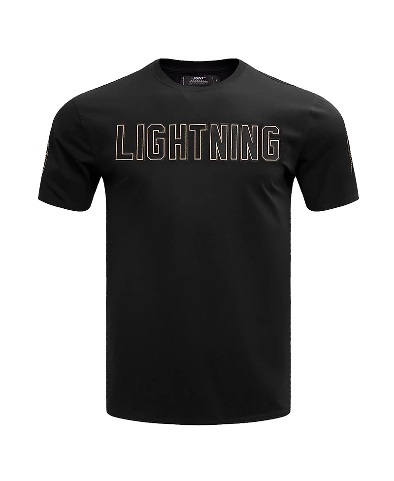 Men's Pro Standard Black Tampa Bay Lightning Wordmark T-shirt