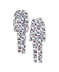 Women's Concepts Sport Cream New York Giants Docket Hoodie Full-Zip Union Suit