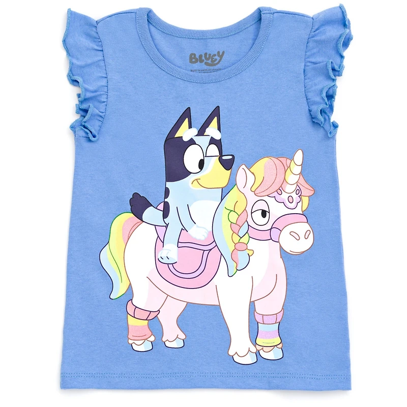 Toddler| Child Bluey Girls 4 Pack T-Shirts