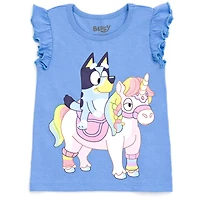 Toddler| Child Bluey Girls 4 Pack T-Shirts