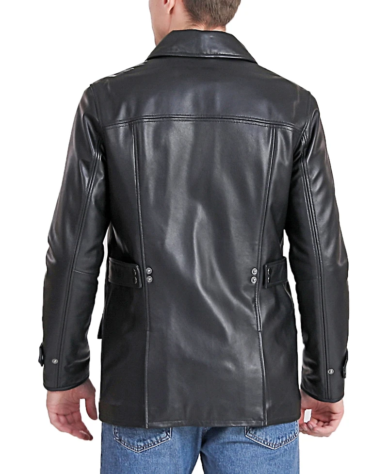 Bgsd Men Hunter Leather Coat - Tall