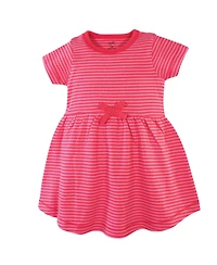 Touched by Nature Big Girls Natural Cotton Dresses Featuring Both Short Long Sleeves